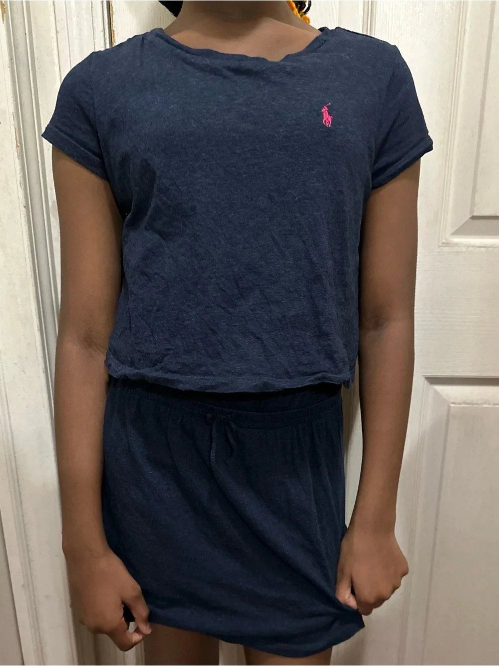 Polo Ralph Lauren girls cotton jersey tee dress embroidered pony on the chest